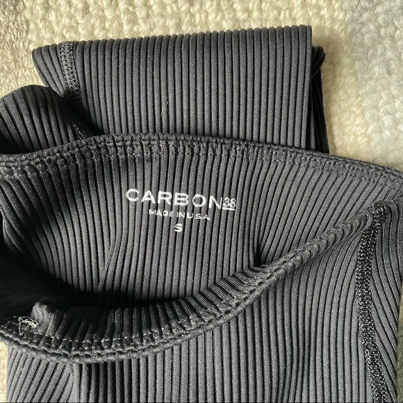 Carbon38 Ribbed 7/8 Leggings in Black in Size S - Picture 4 of 5
